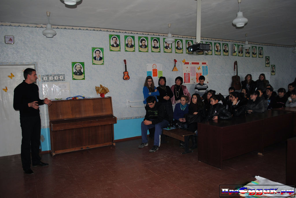 Илья Прокопьев, встреча со школьниками