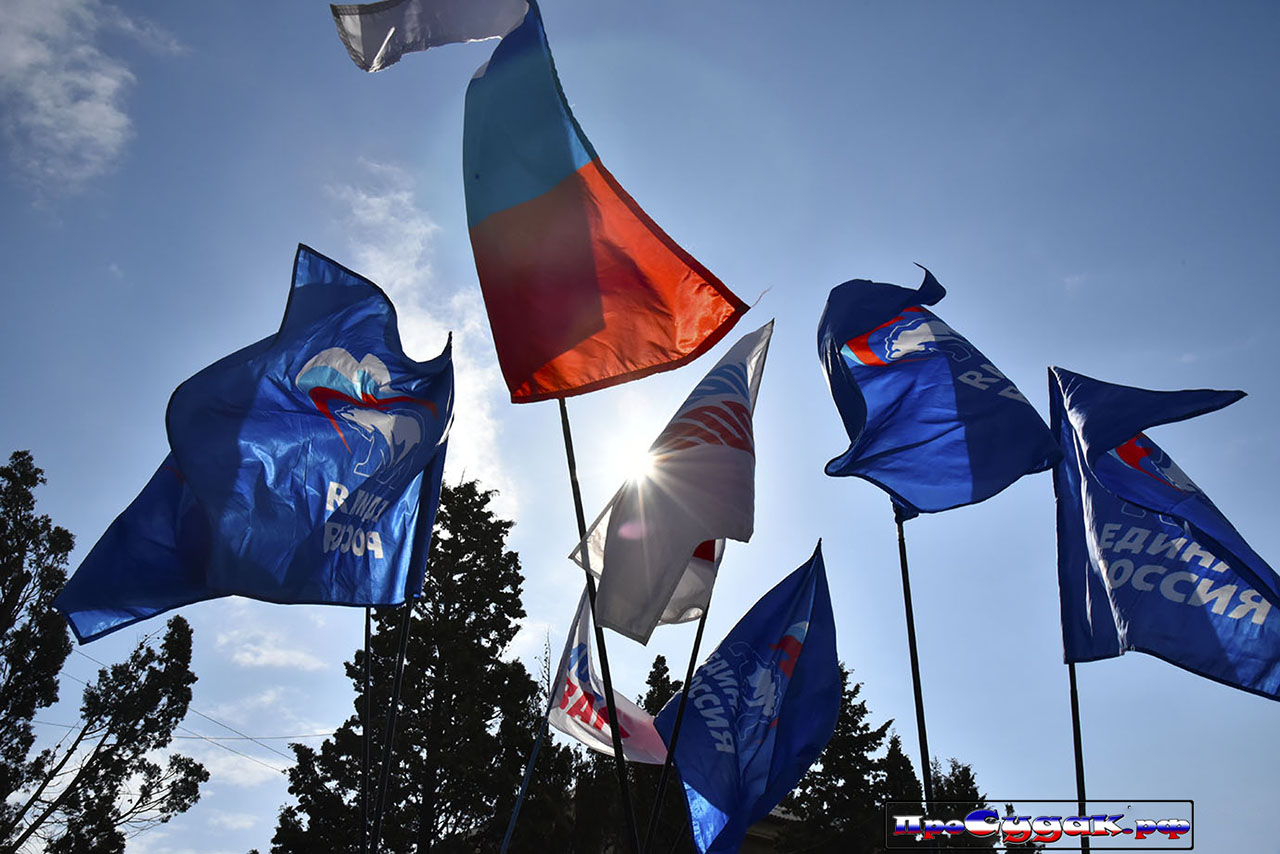 флаги Единой России