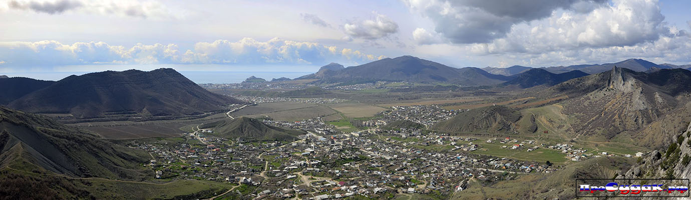 село Дачное, Судак, Республика Крым, панорамный снимок